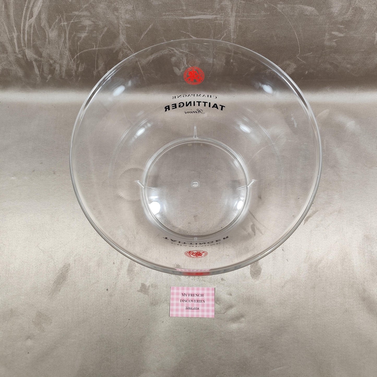 Vasque à champagne Taittinger en plastique Grand modèle 36 cm Seau à bouteilles